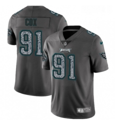 Mens Nike Philadelphia Eagles 91 Fletcher Cox Gray Static Vapor Untouchable Limited NFL Jersey