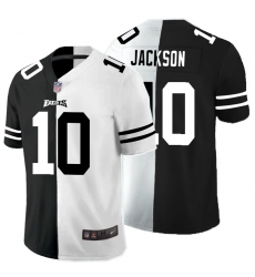 Nike Eagles 10 DeSean Jackson Black And White Split Vapor Untouchable Limited Jersey