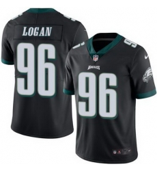 Nike Eagles #96 Bennie Logan Black Mens Stitched NFL Limited Rush Jersey