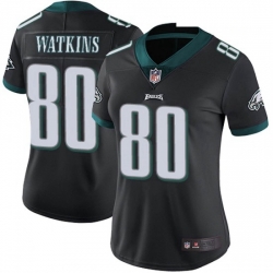 Women Nike Philadelphia Eagles Quez Watkins #80 Black Vapor Limited Jersey