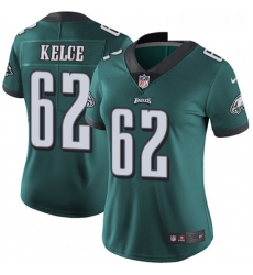 Womens Nike Philadelphia Eagles 62 Jason Kelce Midnight Green Team Color Vapor Untouchable Limited Player NFL Jersey