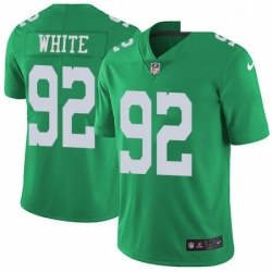 Youth Nike Philadelphia Eagles 92 Reggie White Limited Green Rush Vapor Untouchable NFL Jersey