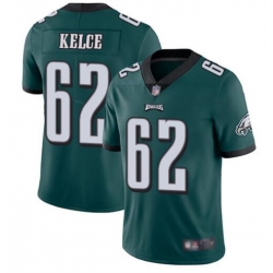 Youth Philadelphia Eagles 62 Jason Kelce Green Vapor Untouchable Limited Stitched Football Jersey