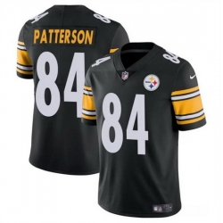 Men Pittsburgh Steelers 84 Cordarrelle Patterson Black Vapor Untouchable Limited Stitched Jersey