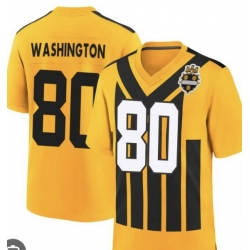 Men Pittsburgh Steelers Darnell Washington #80 Gold 1933 F U S E Throwback Alternate Football Stitched Football Jersey