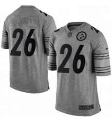 Mens Nike Pittsburgh Steelers 26 LeVeon Bell Limited Gray Gridiron NFL Jersey