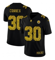 Pittsburgh Steelers 30 James Conner Men Nike Leopard Print Fashion Vapor Limited NFL Jersey Black