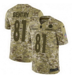 Youth Nike Steelers #81 Zach Gentry Limited Camo 2018 Salute to Service Jersey