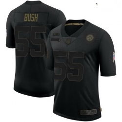 Youth Pittsburgh Steelers Devin Bush Black Limited 2020 Salute To Service Jersey