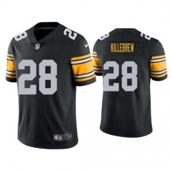 Youth Pittsburgh Steelers Miles Killebrew #28 Black Vapor Limited Stitched Football Jersey