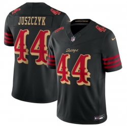 Men San Francisco 49ers 44 Kyle Juszczyk Black 2025 F U S E   u201CRivalries u201D Vapor Limited Stitched Football Jersey
