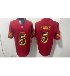 Men San Francisco 49ers 5 Mike Evans Red Gold 2026 F U S E Rivalries Vapor Limited Stitched Football Jersey Men San Francisco 49ers 5 Mike Evans Red Gold 2026 F U S E Rivalries Vapor Limited Stitched Football Jersey