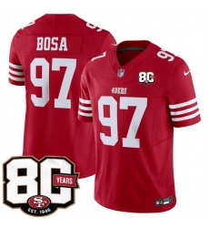 Men San Francisco 49ers 97 Nick Bosa Red 80th Anniversary Patch 2026 F U S E Vapor Untouchabl2026 F U S E Vapor Untouchable Limited Stitched Football Je Men San Francisco 49ers 97 Nick Bosa Red 80th Anniversary Patch 2026 F U S E Vapor Untouchabl2026 F U S E Vapor Untouchable Limited Stitched Football Je