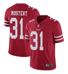 Men's Nike San Francisco 49ers 31 Raheem Mostert Red Team Color Vapor Untouchable Limited Player NFL Jersey