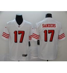 Men's San Francisco 49ers Emmanuel Sanders 17 White Nike Scarlet Player Limited Jersey