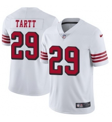 Nike 49ers Jaquiski Tartt White Color Rush Vapor Untouchable Limited Jersey