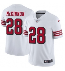 Nike 49ers Jerick McKinnon White Color Rush Vapor Untouchable Limited Jersey