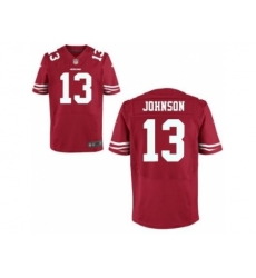 Nike San Francisco 49ers 13 Steve Johnson Red Elite NFL Jersey