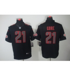 Nike San Francisco 49ers 21 Frank Gore Black Limited Impact NFL Jersey