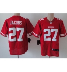 Nike San Francisco 49ers 27 Brandon Jacobs Red Elite NFL Jersey
