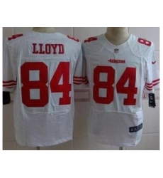 Nike San Francisco 49ers 84 Brandon Lloyd White Elite NFL Jersey