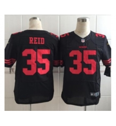 nike nfl jerseys san francisco 49ers 35 reid black[Elite]