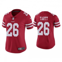 Women San Francisco 49ers 26 Jaquiski Tartt Red Vapor limited Jersey