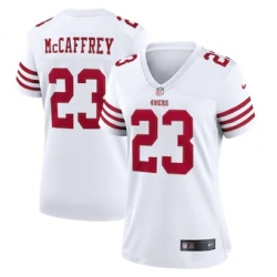 Women San Francisco 49ers Christian McCaffrey Nike White Vapor Untouchable Stitched Jersey