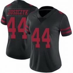 Women San Francisco 49ers Kyle Juszczyk 44 Black Stitched NFL Vapor Untouchable Limited Jersey