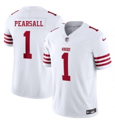 Youth San Francisco 49ers 1 Ricky Pearsall White 2025 F U S E Vapor Untouchable Limited Stitched Football Jersey Youth San Francisco 49ers 1 Ricky Pearsall White 2025 F U S E Vapor Untouchable Limited Stitched Football Jersey