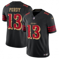 Youth San Francisco 49ers 13 Brock Purdy Black 2025 F U S E Rivalries Vapor Limited Stitched Football Jersey