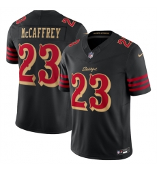 Youth San Francisco 49ers 23 Christian McCaffrey Black 2025 F U S E Rivalries Vapor Limited Stitched Football Jersey Youth San Francisco 49ers 23 Christian McCaffrey Black 2025 F U S E Rivalries Vapor Limited Stitched Football Jersey