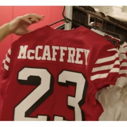 Youth San Francisco 49ers Christian McCaffrey Nike Red Vapor Untouchable Limited Stitched Jersey