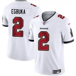 Men Tampa Bay Buccaneers 2 Emeka Egbuka White 2025 Draft Vapor Untouchable Limited Stitched Football Jersey