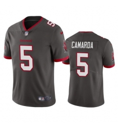 Men Tampa Bay Buccaneers 5 Jake Camarda Grey Vapor Untouchable Limited Stitched Jersey