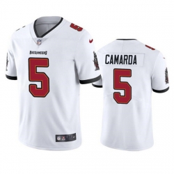 Men Tampa Bay Buccaneers 5 Jake Camarda White Vapor Untouchable Limited Stitched Jersey