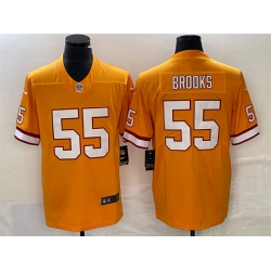 Men Tampa Bay Buccaneers 55 Derrick Brooks Orange Vapor Untouchable Limited Stitched Jersey