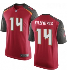Mens Nike Tampa Bay Buccaneers 14 Ryan Fitzpatrick Game Red Team Color NFL Jersey