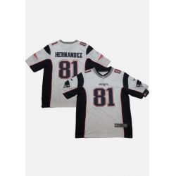 Men NEW New England Patriots 81 Aaron Hernandez White Vapor Limited Jerseys