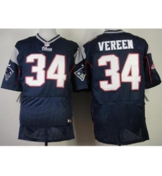 Nike New England Patriots 34 Shane Vereen Blue Elite NFL Jersey