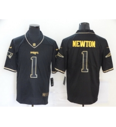 Nike Patriots 1 Cam Newton Black Gold Vapor Untouchable Limited Jersey