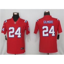 Women New Nike New England Patriots 24 Stephon Gilmore Red Jersey