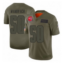 Youth New England Patriots 50 Chase Winovich Limited Camo 2019 Salute to Service Football Jersey