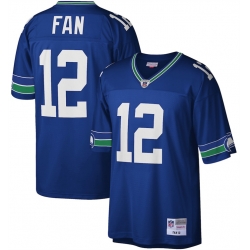 Men Seattle Seahawks 12 Fan Royal Mitchell  26 Ness Stitched Football Jersey