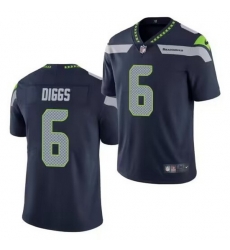 Men Seattle Seahawks 6 Quandre Diggs Navy Vapor Untouchable Limited Stitched Jersey