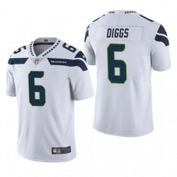 Men Seattle Seahawks Quandre Diggs #6 White Vapor Limited NFL Jersey