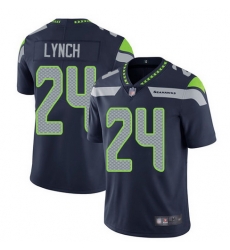 Seahawks 24 Marshawn Lynch Navy Vapor Untouchable Limited Jersey