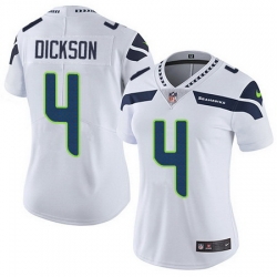Nike Seahawks 4 Michael Dickson White Womens Stitched NFL Vapor Untouchable Limited Jersey