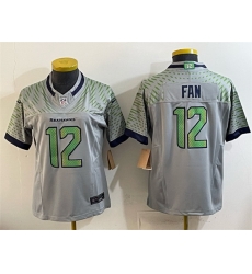 Women Seattle Seahawks 12 Fan Grey 2025 F U S E Rivalries Vapor Untouchable Limited Stitched Football Jersey Women Seattle Seahawks 12 Fan Grey 2025 F U S E Rivalries Vapor Untouchable Limited Stitched Football Jersey