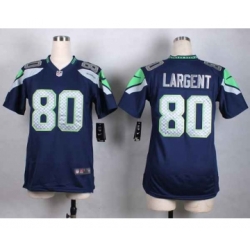 nike women nfl jerseys seattle seahawks 80 largent blue[nike]